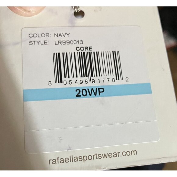 Rafaella Curvy 20WP Womens Navy Pants With Defined Waist NEW - Picture 3 of 5